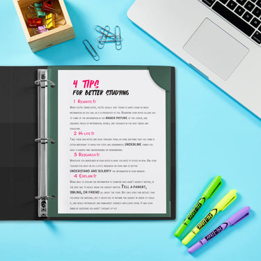 Avery Corner Lock Document Sleeves for 3 Ring Binders, 1 Sage Green Plastic Sleeve (47836) 1 Cover